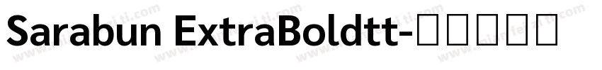 Sarabun ExtraBoldtt字体转换